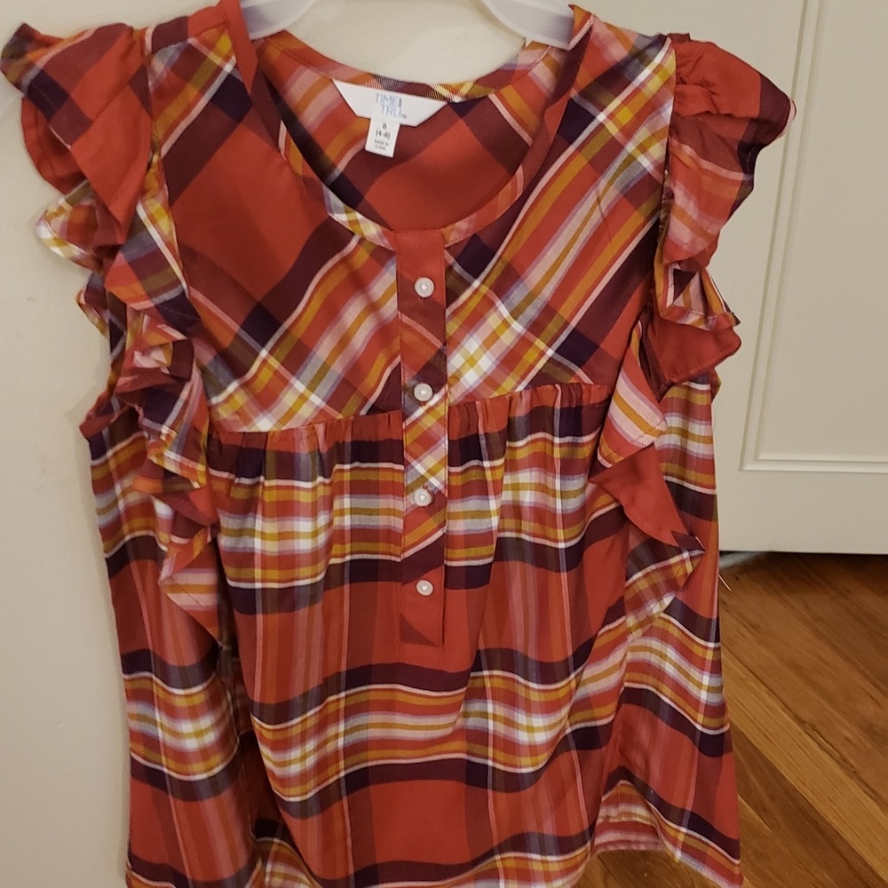 Ruffle sleeve shirt